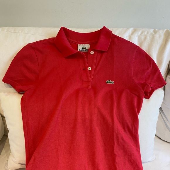 Lacoste Girls Pink Polo Dress, size 14 - Picture 6 of 8